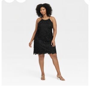 a new day Black Lace Dress
